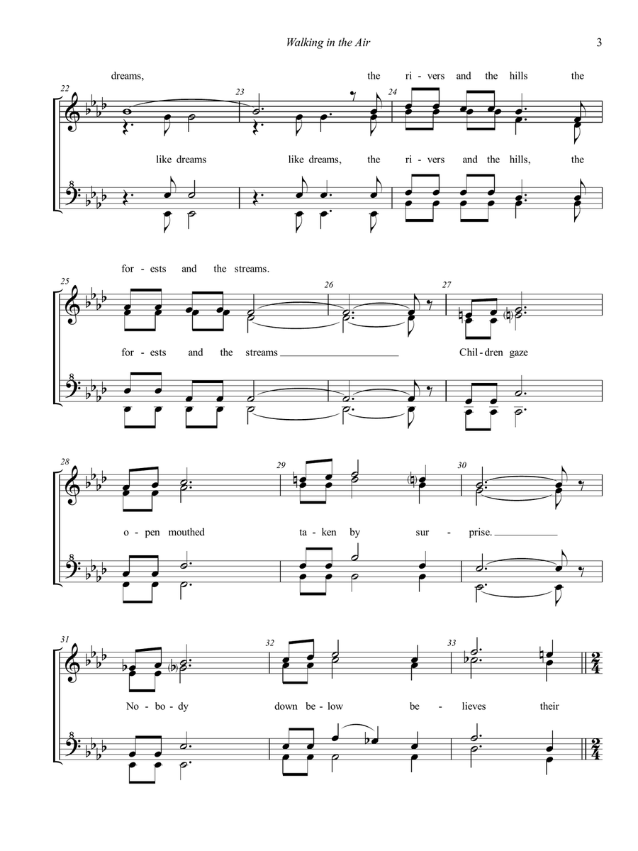 Walking In The Air Walking In The Air SSAA scores gallery preview page 3