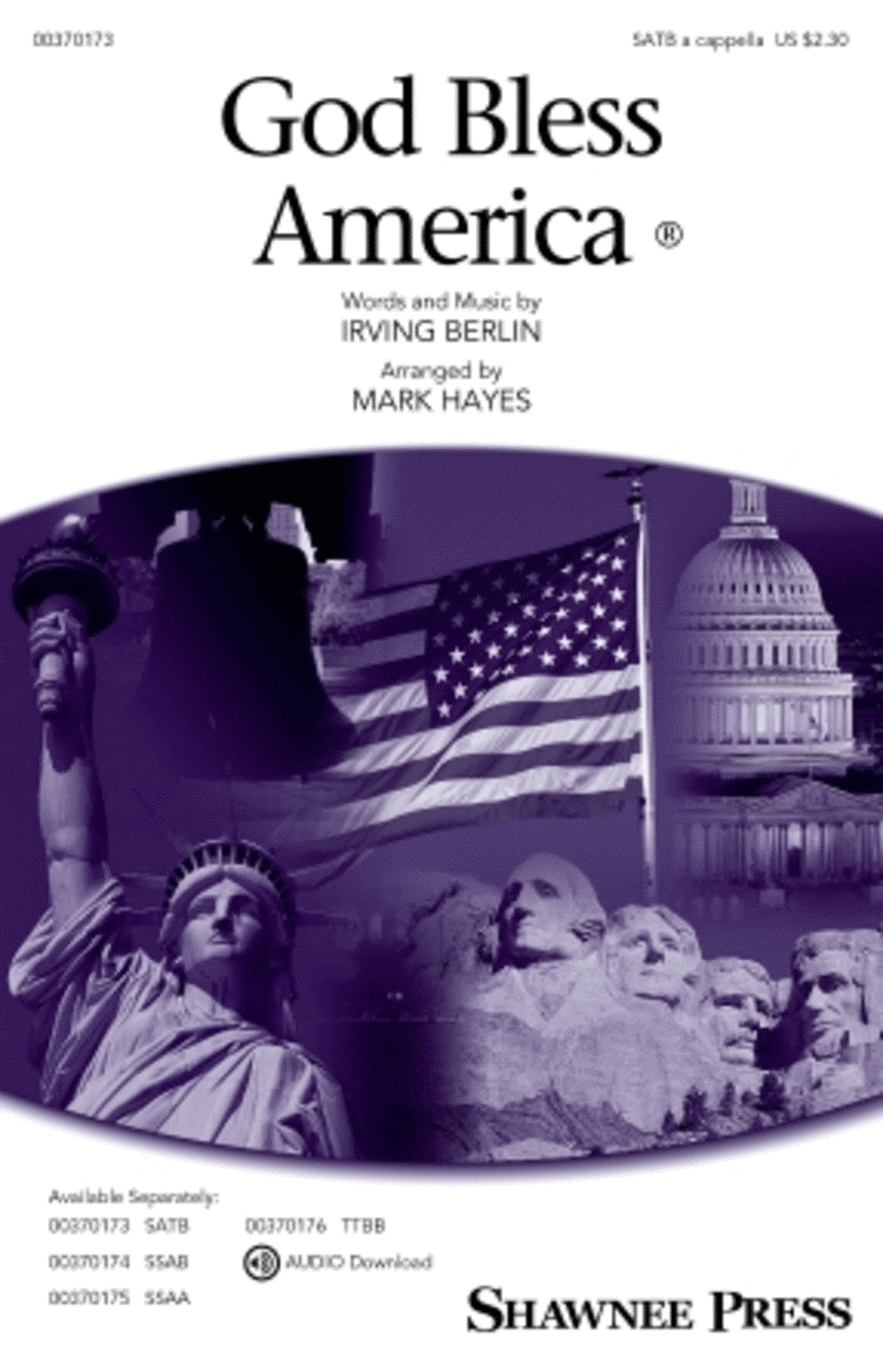 God Bless America 4-Part scores gallery preview page 1