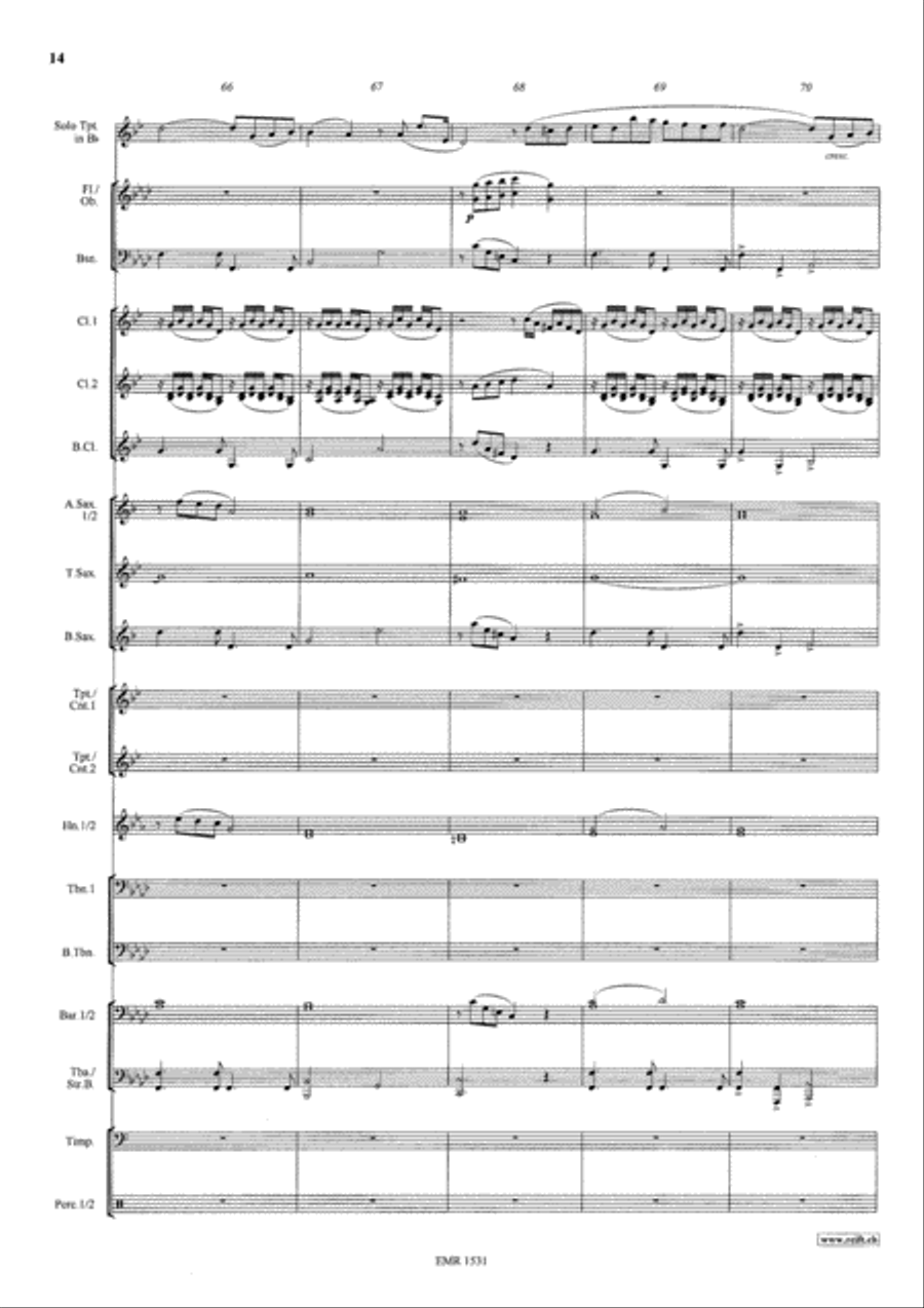 Konzertstuck No. 1 Concert Band scores gallery preview page 15