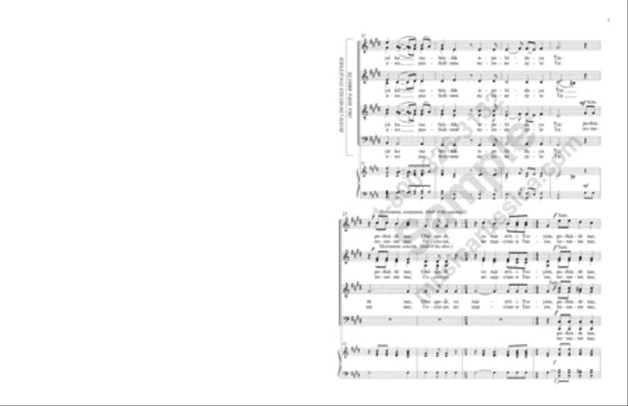 Of Thy Mystical Supper 4-Part scores gallery preview page 6