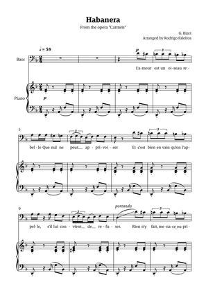 Habanera (for bass - D minor/major)