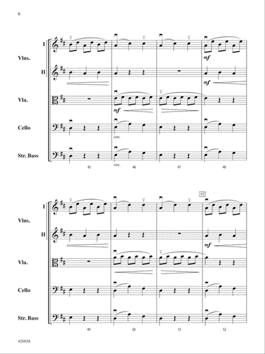 Les Patineurs: Score String Orchestra scores gallery preview page 6