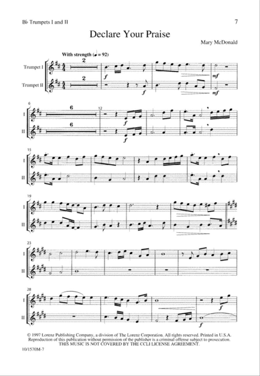 Declare Your Praise 4-Part scores gallery preview page 8