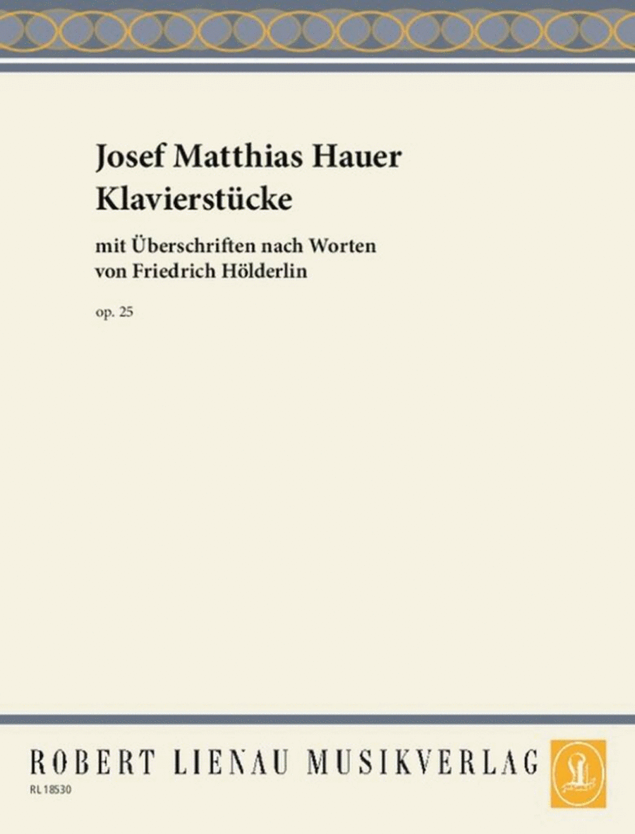 Klavierstücke op. 25