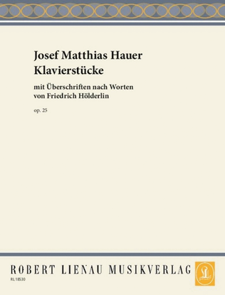 Book cover for Klavierstücke op. 25