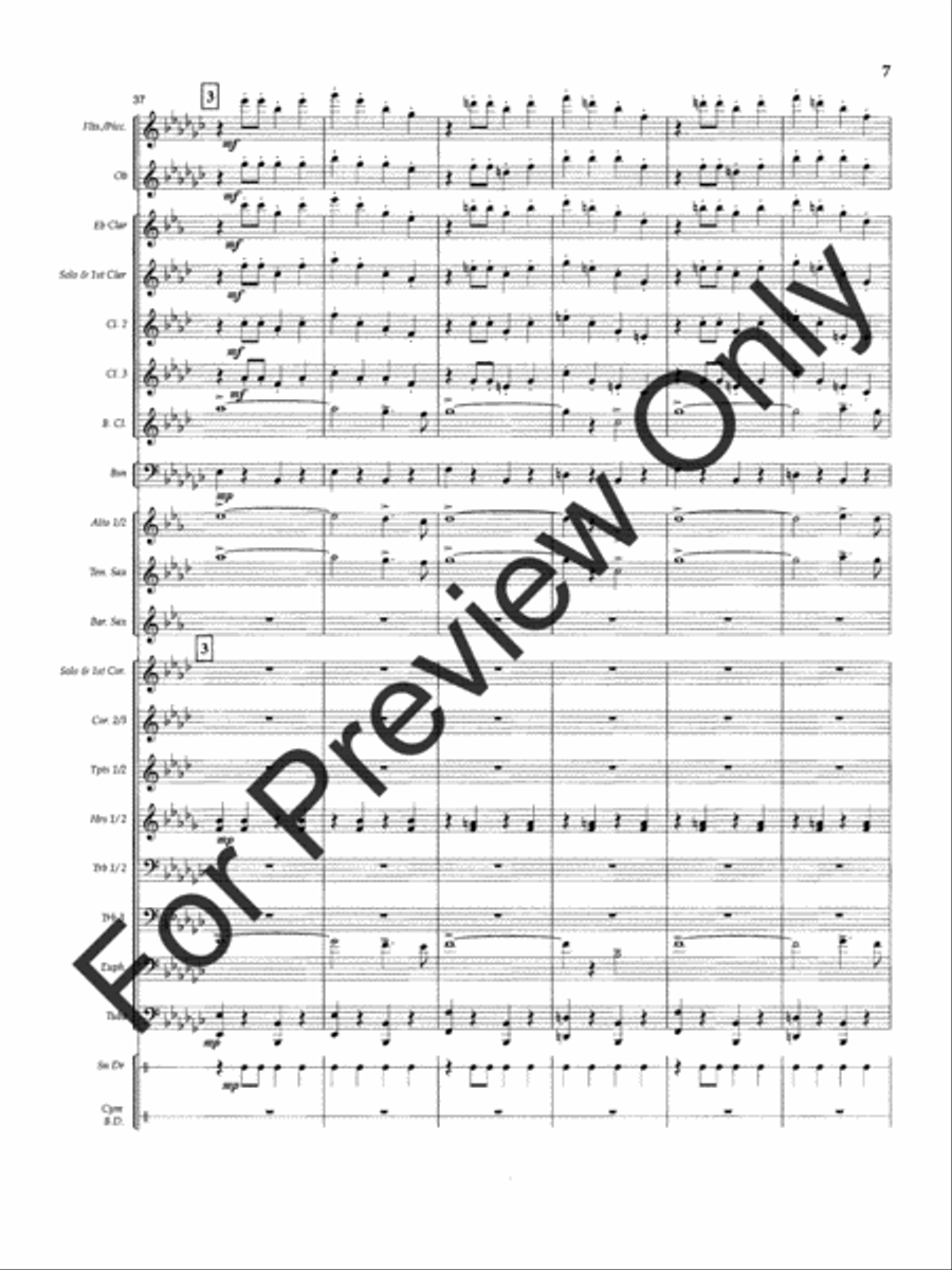 Slavic Farewell Concert Band scores gallery preview page 10