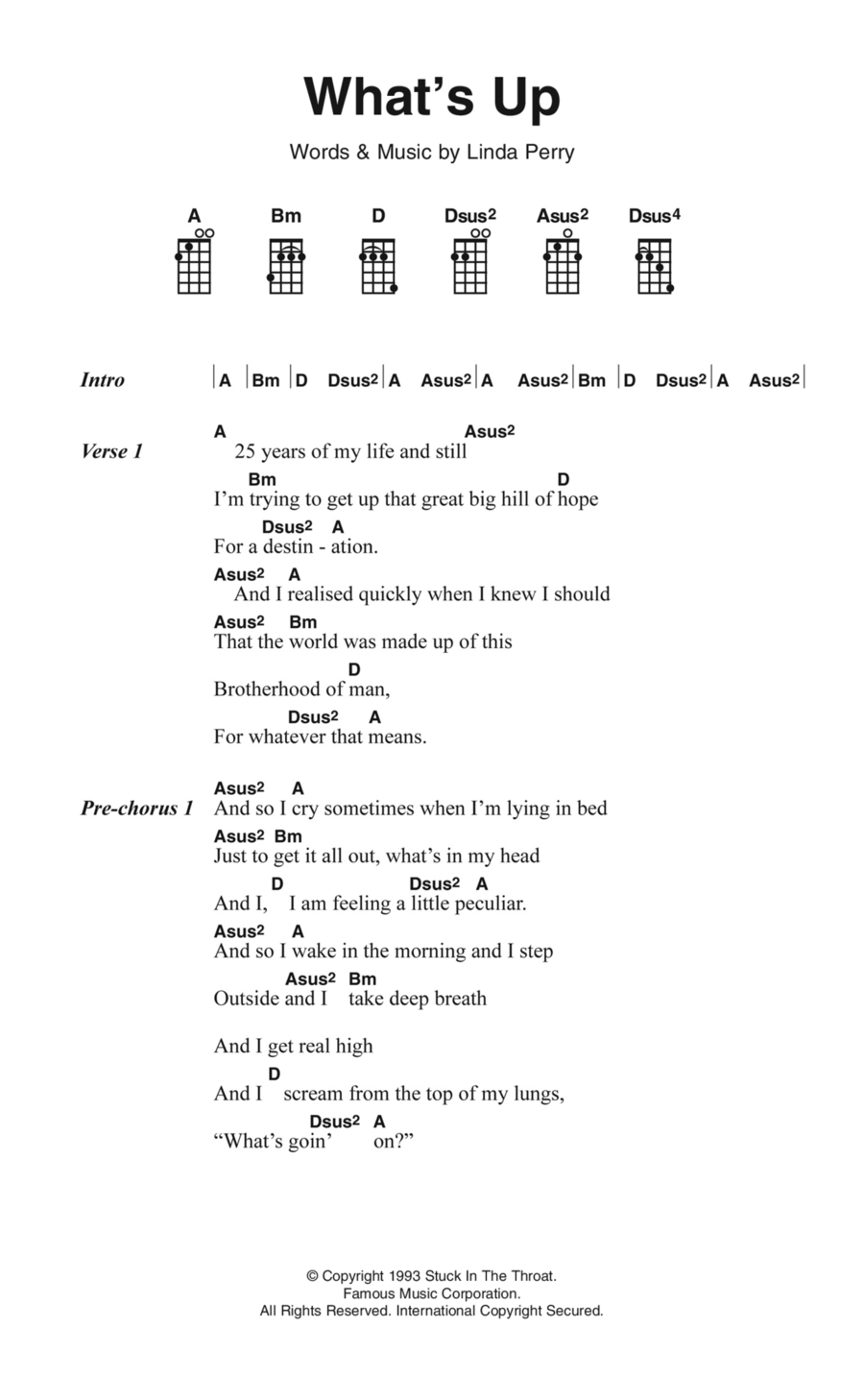 What's Up Ukulele scores gallery preview page 1