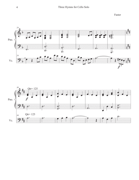 Three Hymns for Cello Solo and Piano image number null