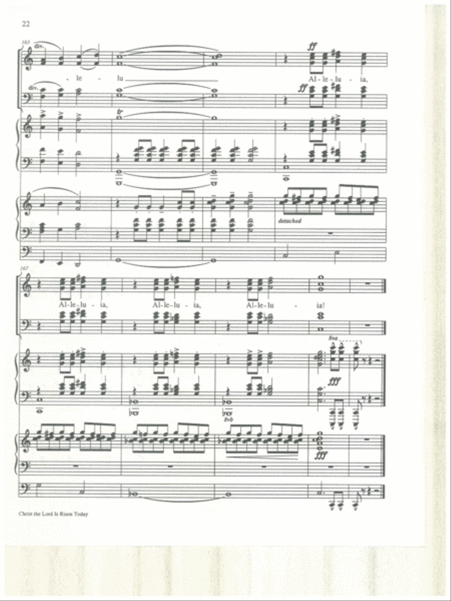 Christ the Lord Is Risen Today 4-Part scores gallery preview page 23