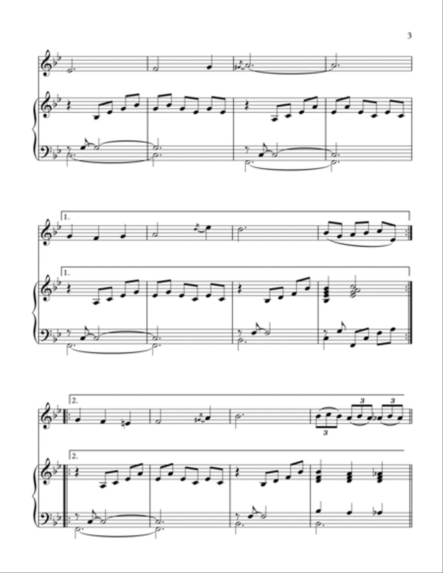 Somewhere, My Love Flute Solo scores gallery preview page 4