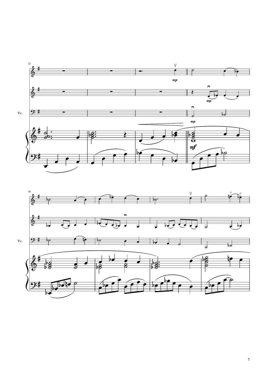 It Is Well with My Soul - Two Violins and Cello with Piano Accompaniment String Duet scores gallery preview page 6