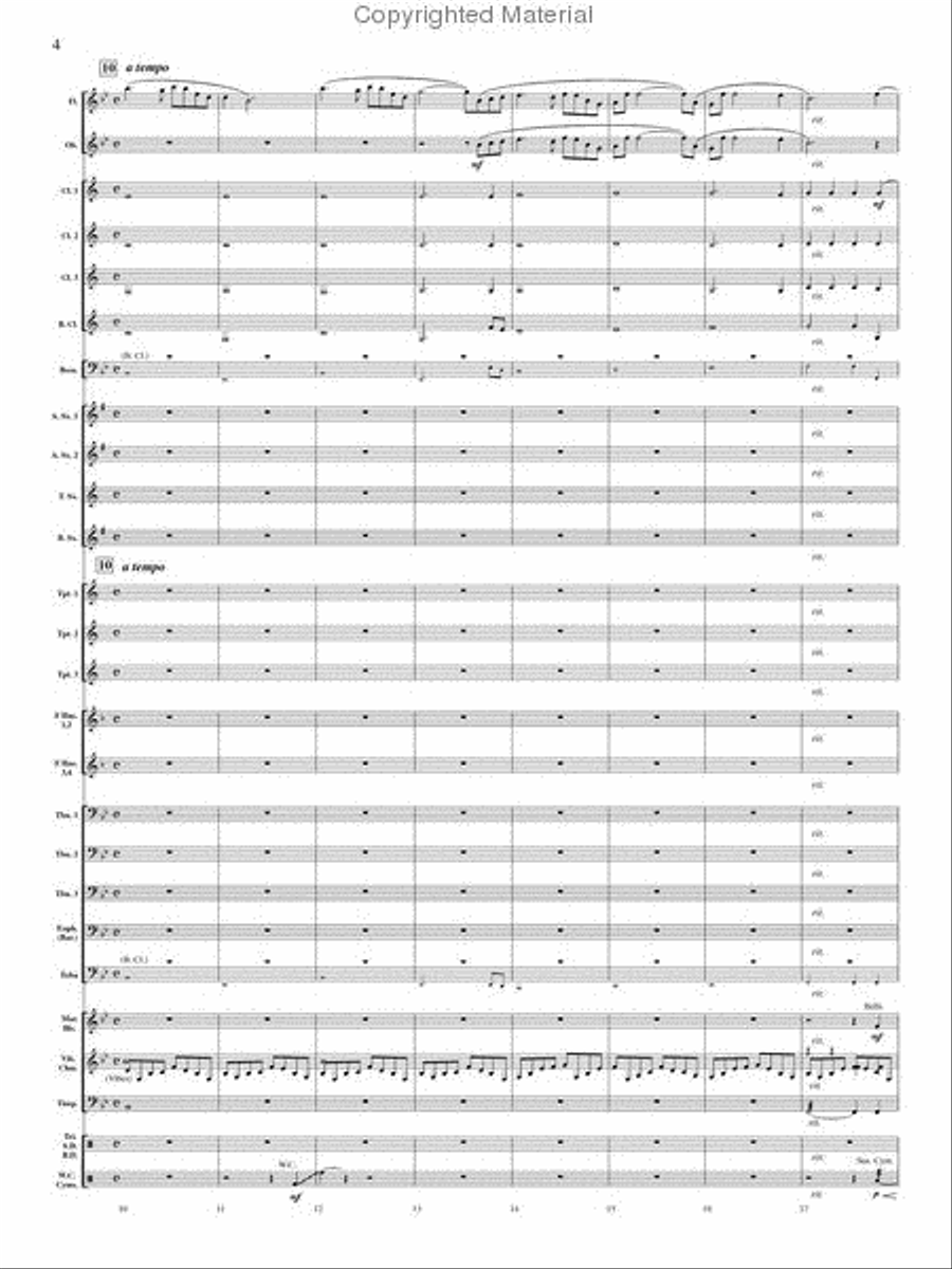On Angel Wings Concert Band scores gallery preview page 3