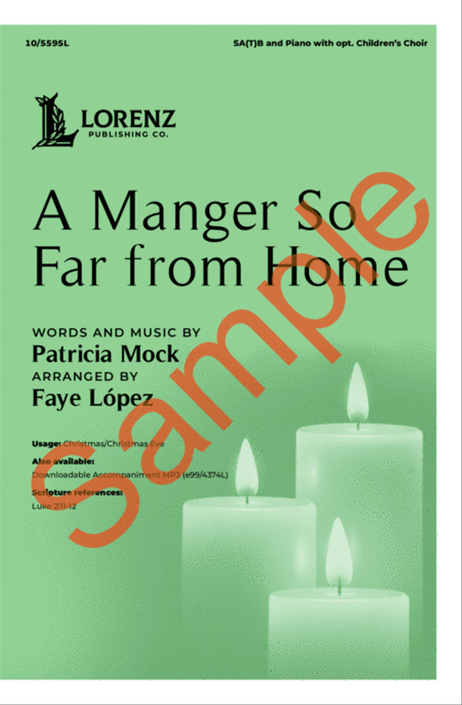 A Manger So Far from Home 3-Part scores gallery preview page 2
