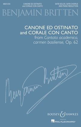Book cover for Canone ed Ostinato and Corale con Canto