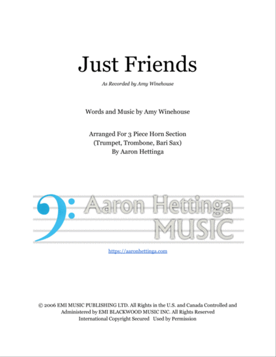 Just Friends Just Friends Small Ensemble scores gallery preview page 1