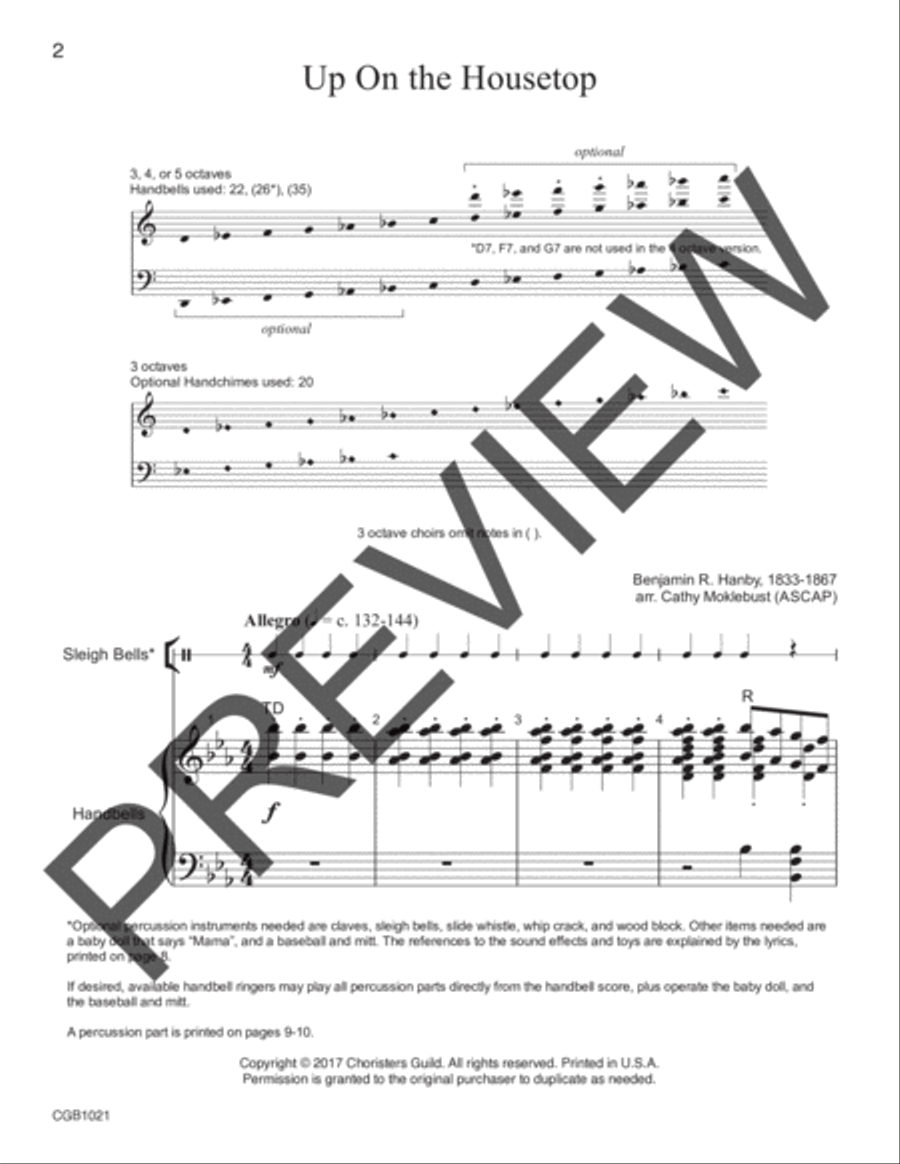 Strike the Harp and Join the Chorus Choir scores gallery preview page 3
