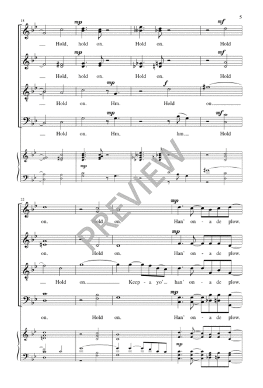 Hold On SSAATTBB scores gallery preview page 4