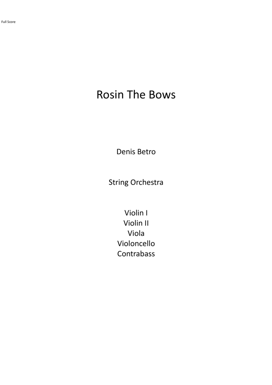 Rosin the Bows Set of Parts scores gallery preview page 1