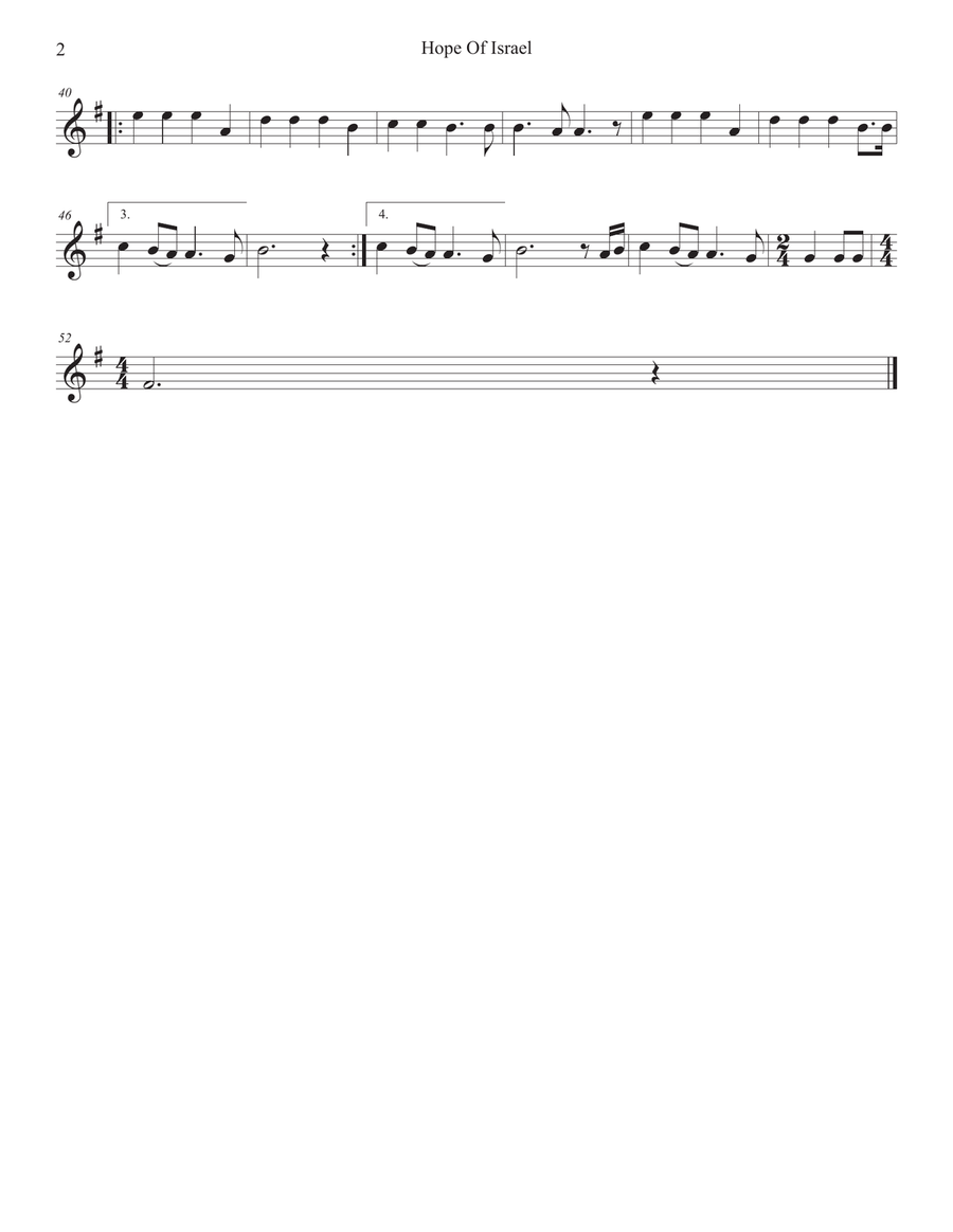 Hope Of Israel Clarinet Duet scores gallery preview page 6