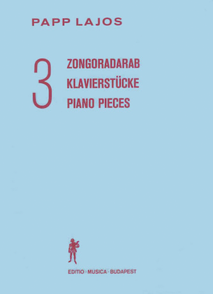 Book cover for 3 Piano Pieces-pno