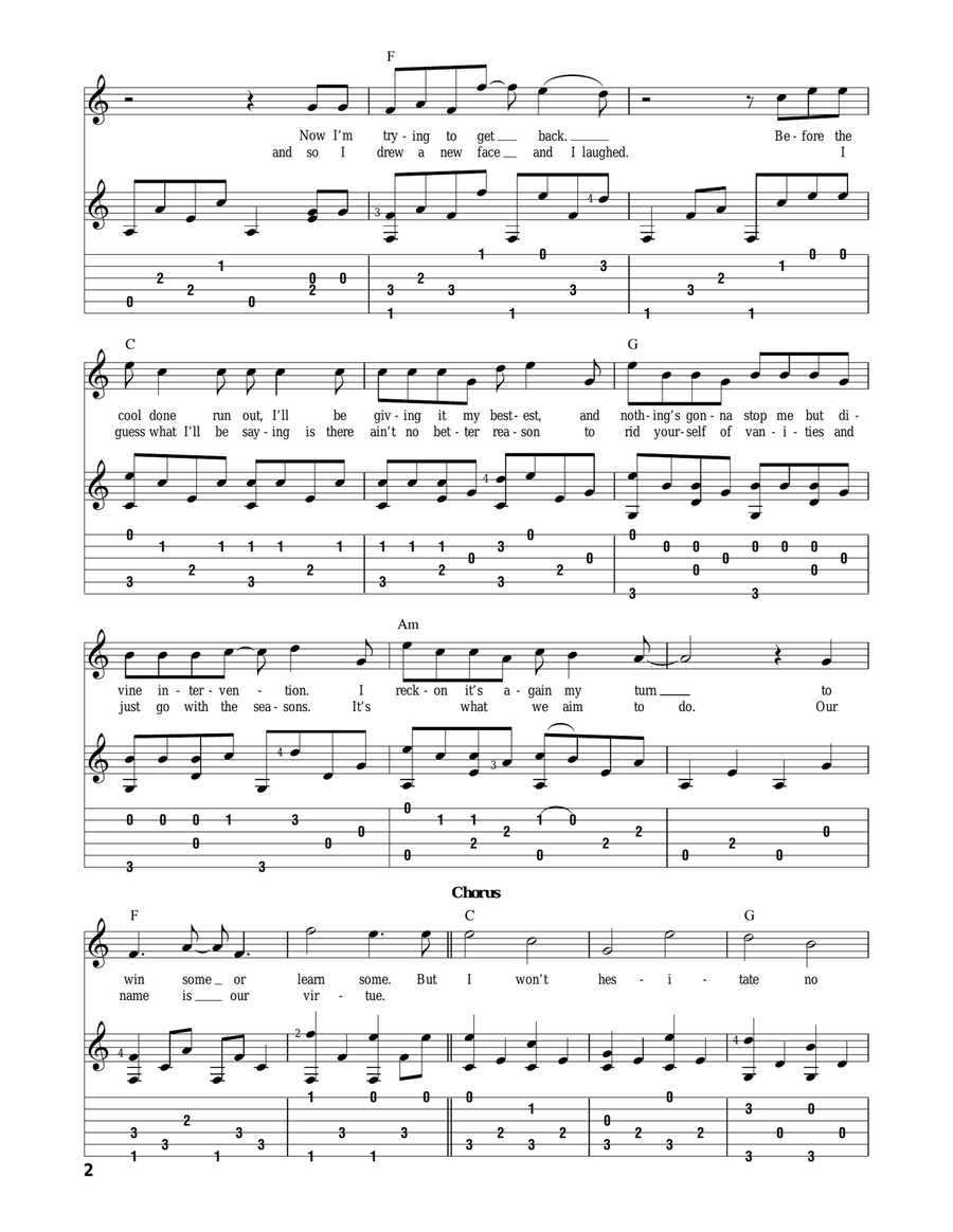 I'm Yours Acoustic Guitar scores gallery preview page 2