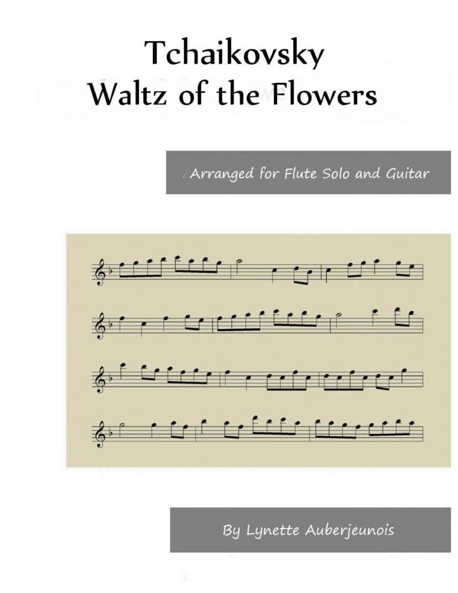 Waltz of the Flowers - Flute Solo with Guitar Chords image number null