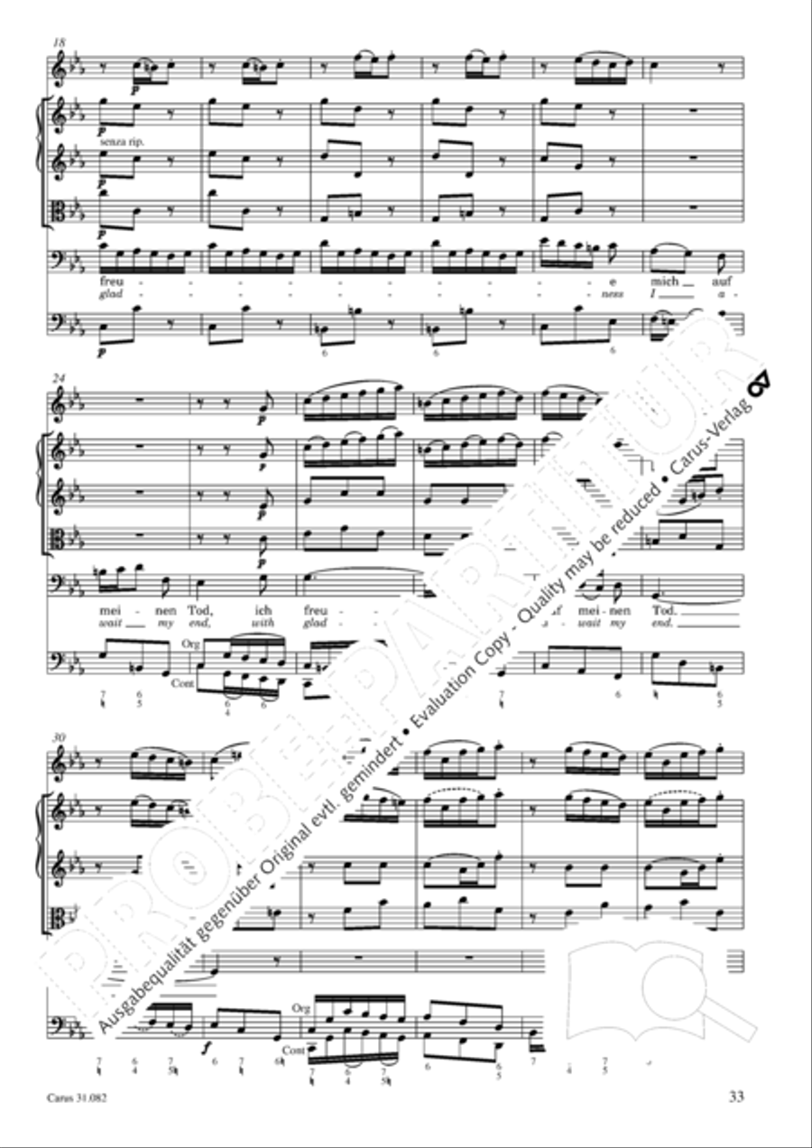 I have enough (Ich habe genung) Mezzo-Soprano Voice scores gallery preview page 34