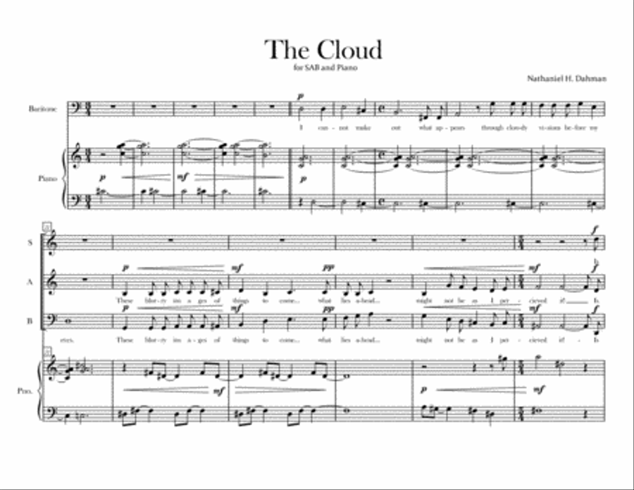 The Cloud 3-Part scores gallery preview page 1