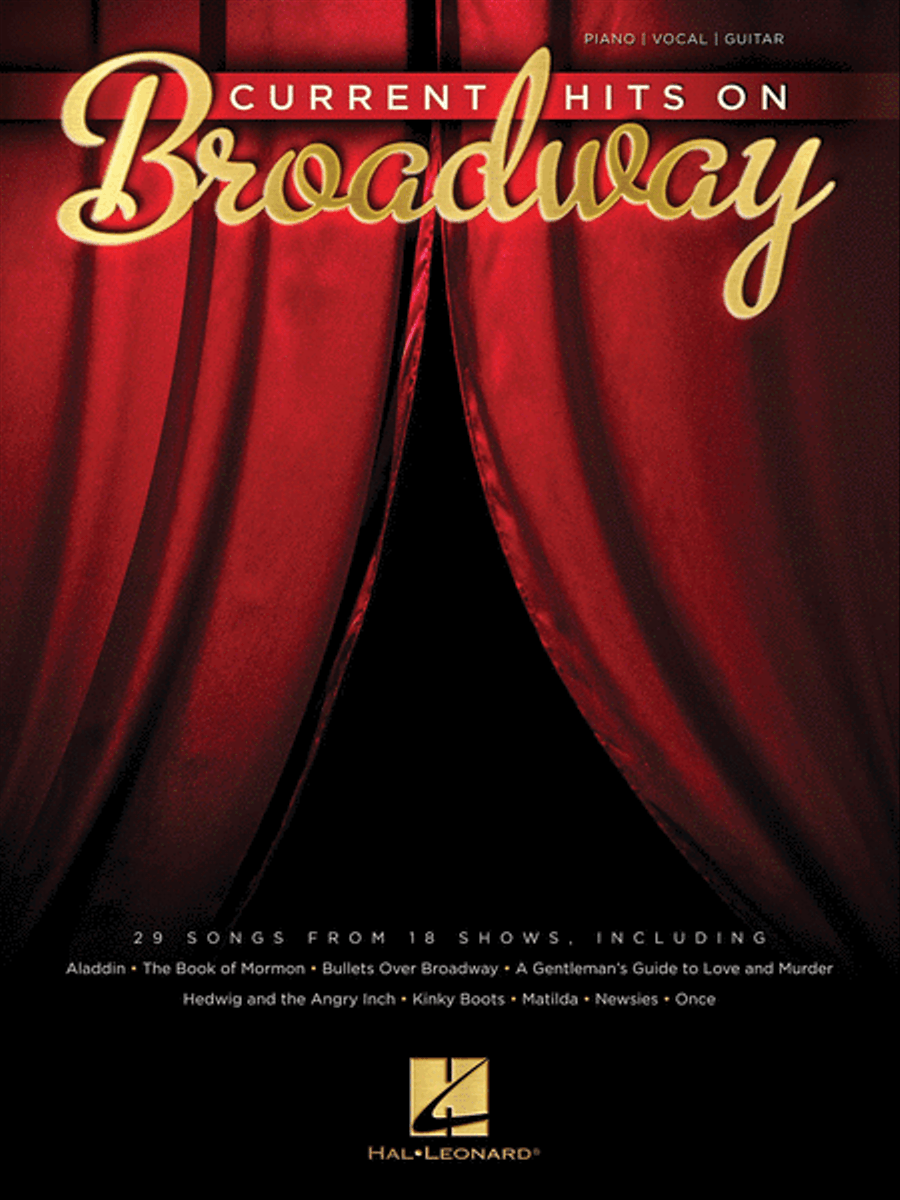 Current Hits on Broadway Piano, Vocal, Guitar scores gallery preview page 1