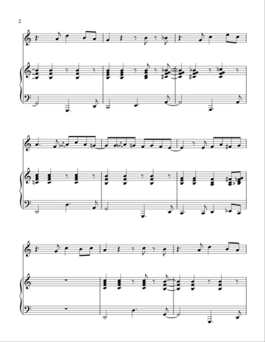Feliz Navidad Woodwind Duet scores gallery preview page 3