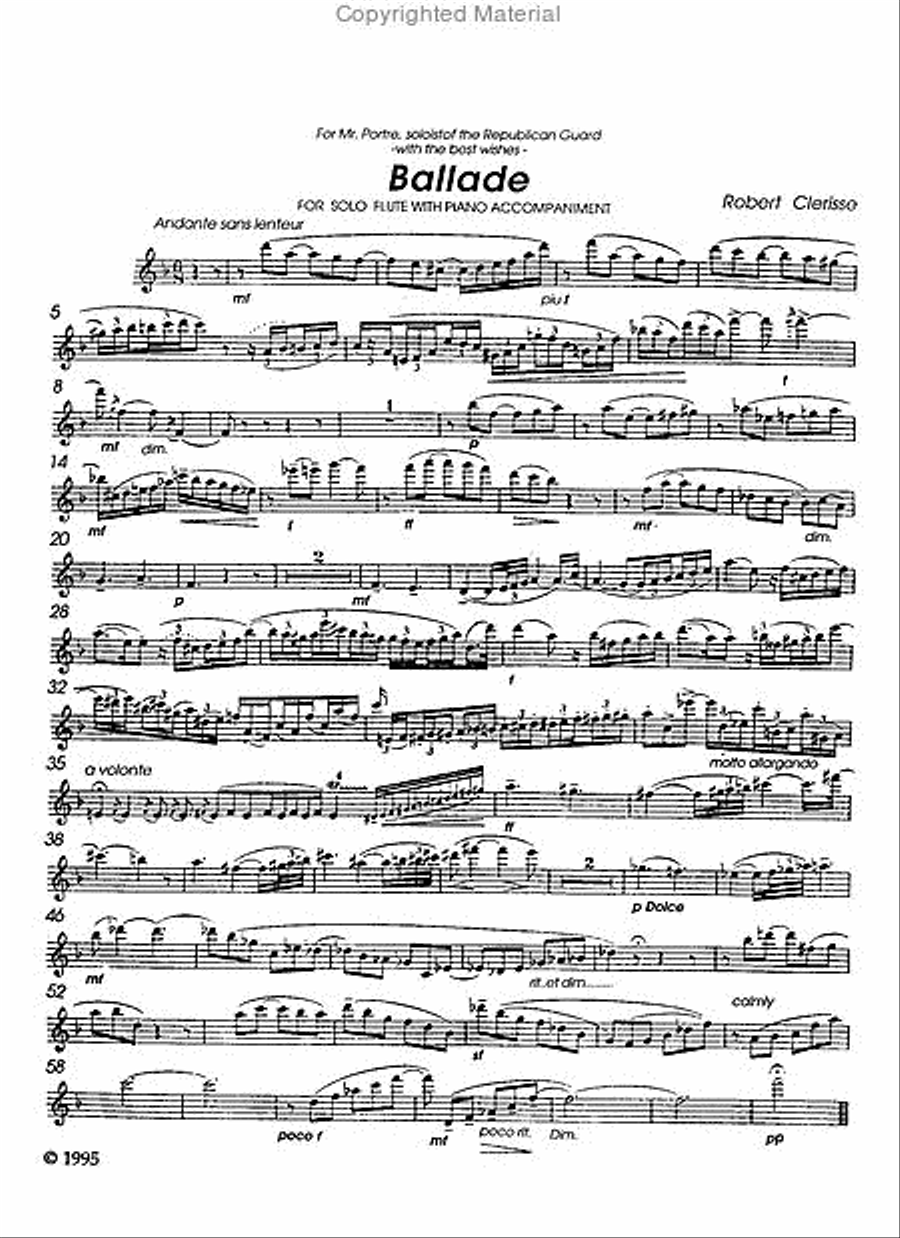 Ballade Ballade Flute Solo scores gallery preview page 2