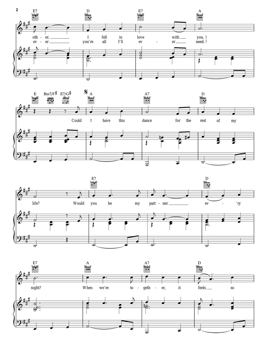 Could I Have This Dance Guitar scores gallery preview page 2