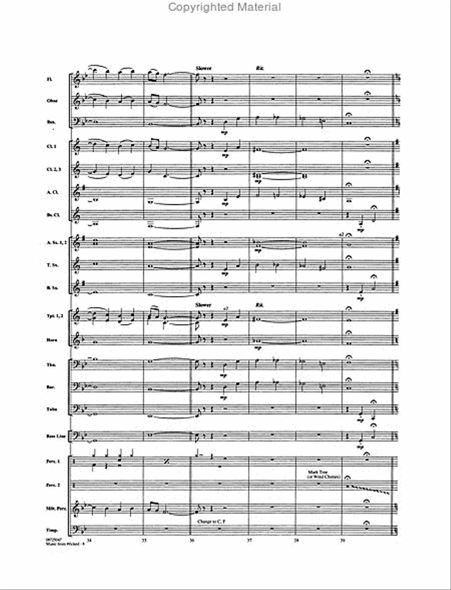 Music from “Wicked” Music from “Wicked” Concert Band scores gallery preview page 6