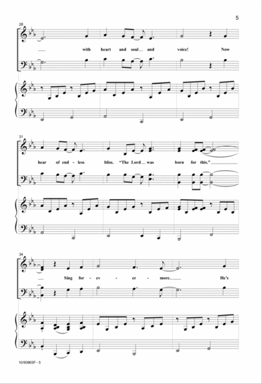 Christian Friends, Rejoice! 4-Part scores gallery preview page 5