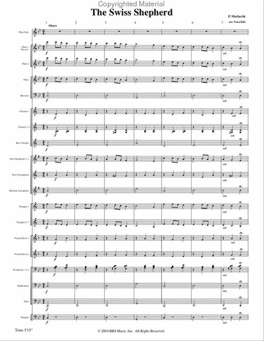 The Swiss Shepherd Concert Band scores gallery preview page 3