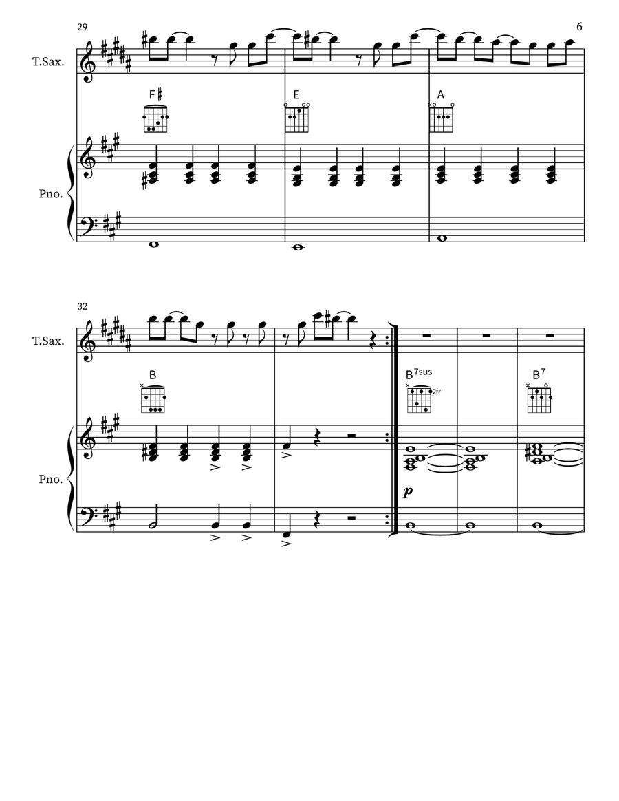 You Oughta Know Tenor Saxophone scores gallery preview page 6