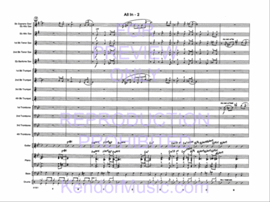 All In All In Jazz Ensemble scores gallery preview page 4