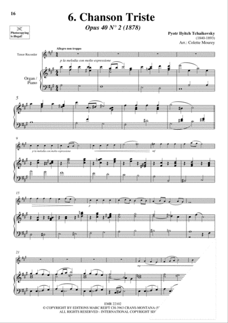 20 Greatest Meditations Tenor Recorder scores gallery preview page 8