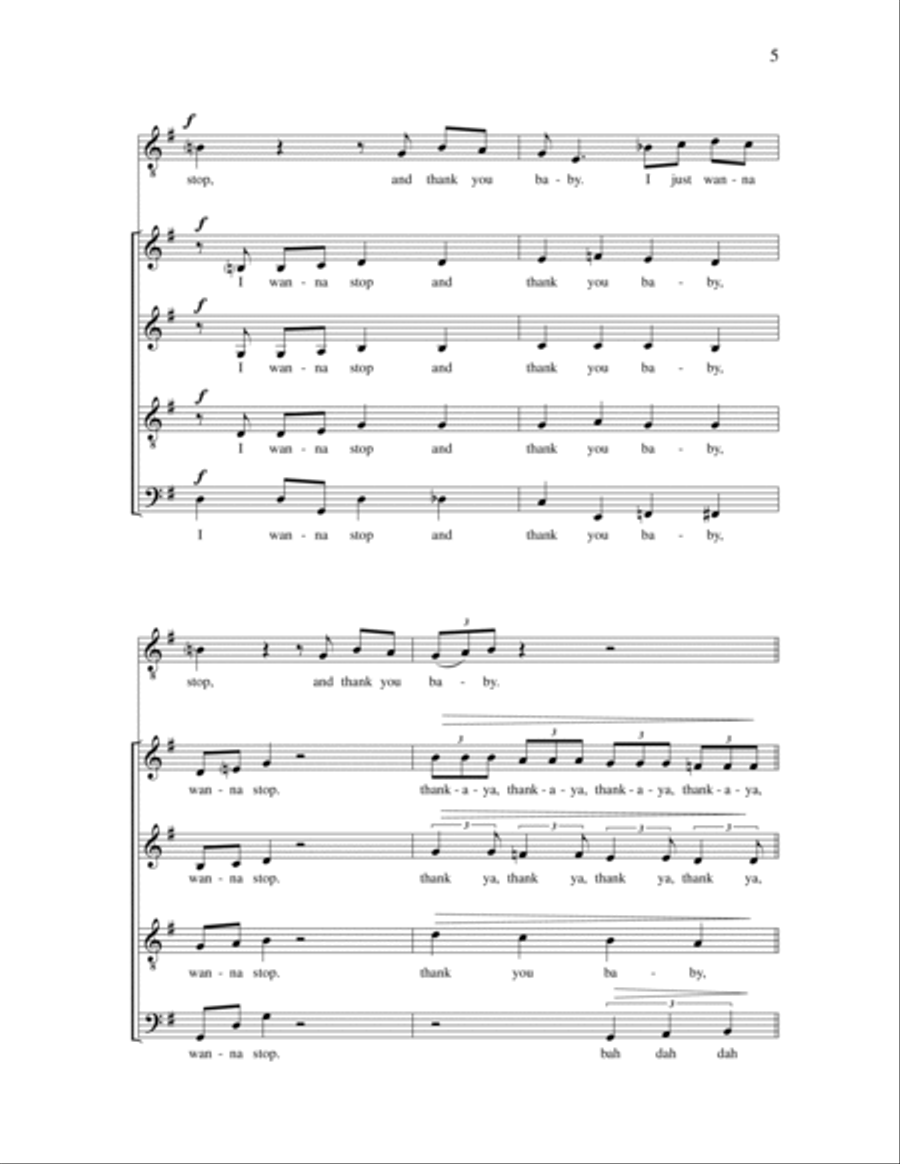 How Sweet It Is (To Be Loved by You) 4-Part scores gallery preview page 5