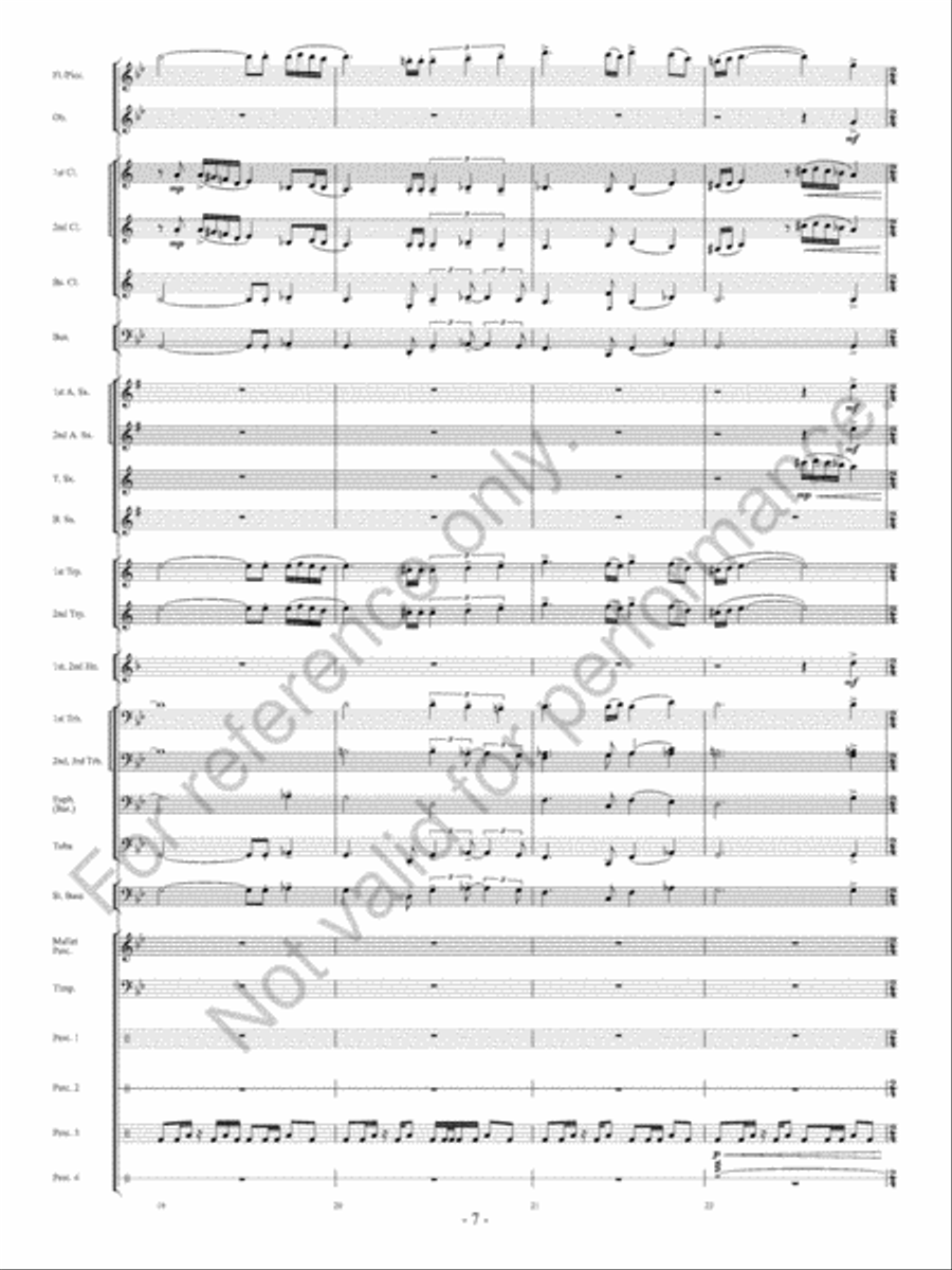 The Ocean Of Fire The Ocean Of Fire Concert Band scores gallery preview page 8