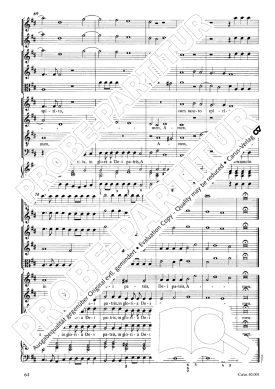 Gloria in D SSA scores gallery preview page 71