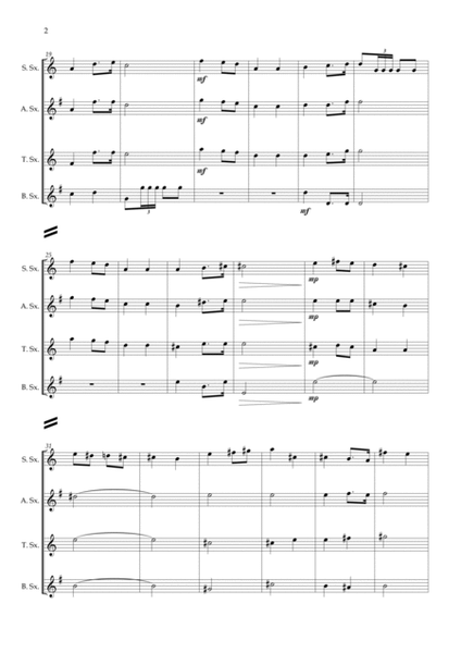 Wedding March (Wagner) Saxophone Quartet image number null
