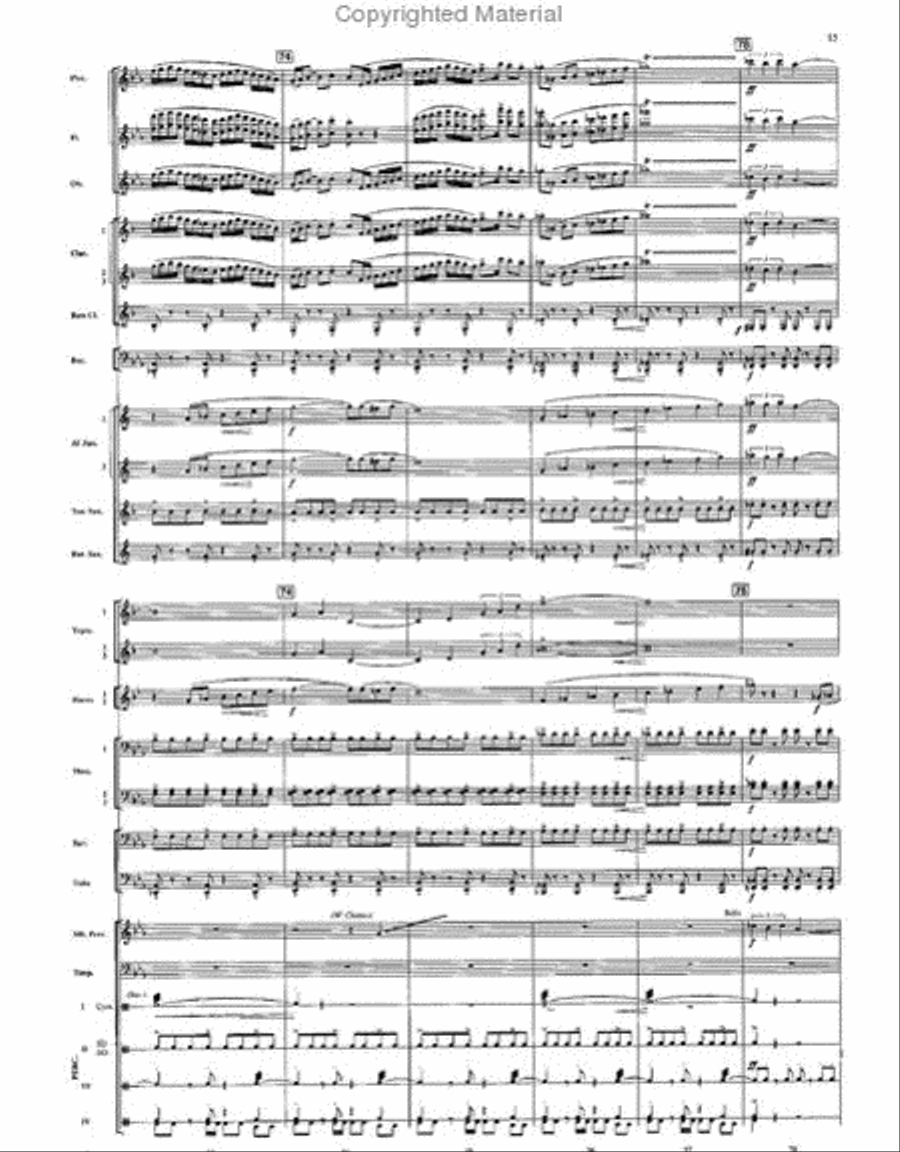 When Angels Weep Concert Band scores gallery preview page 14