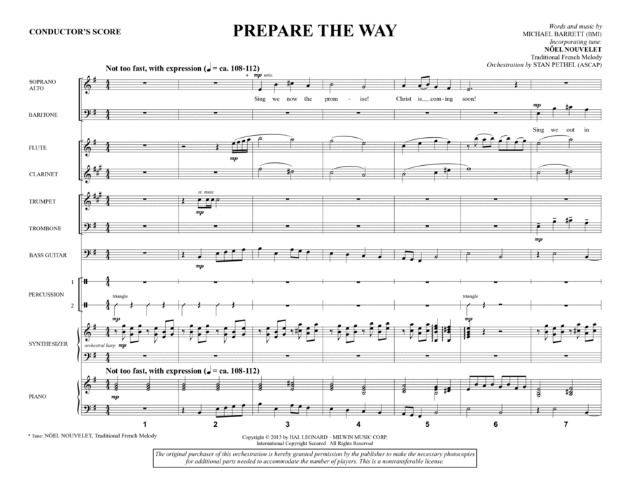 Prepare the Way - Full Score