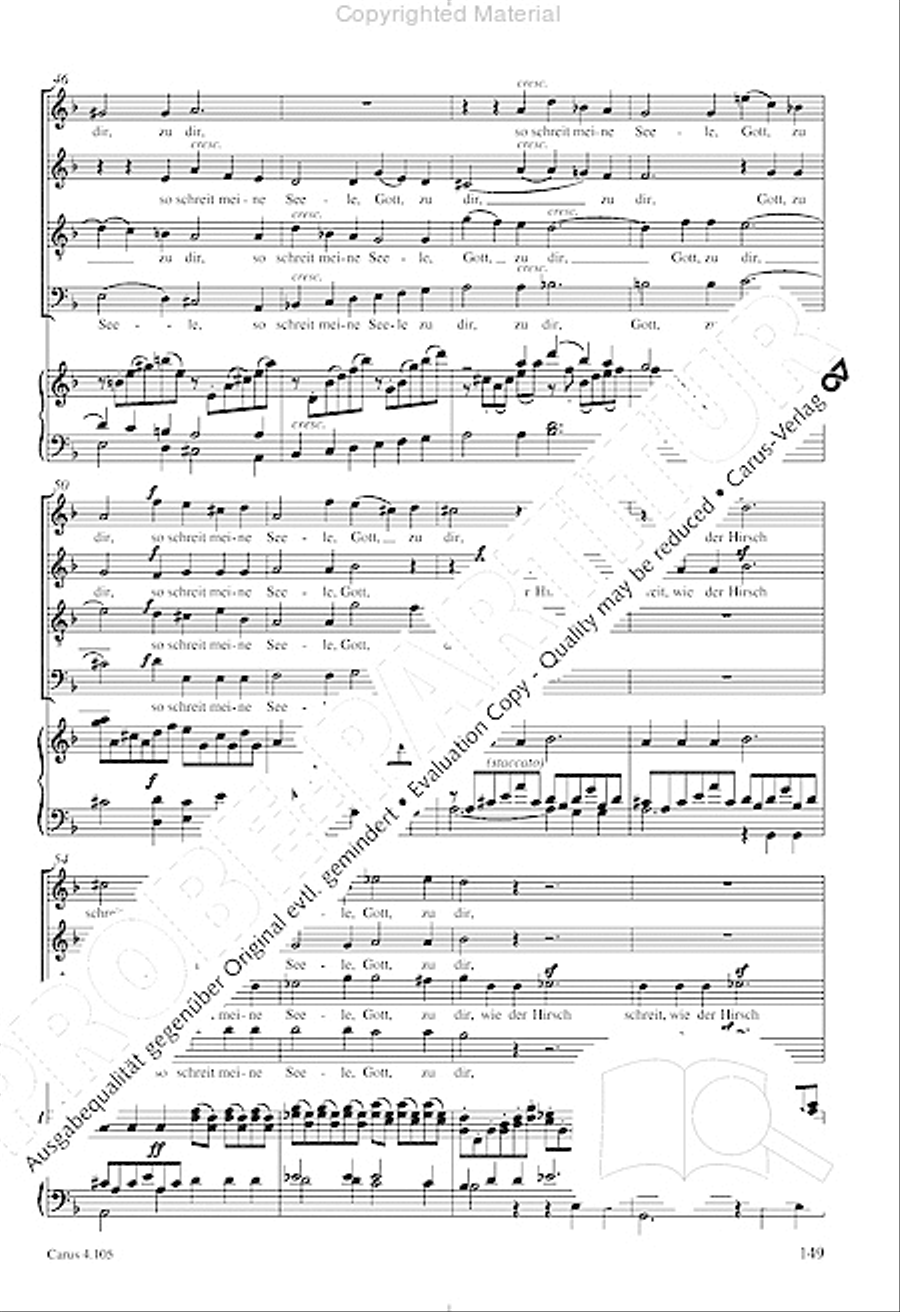 Choral collection Mendelssohn - editionchor Choir scores gallery preview page 150
