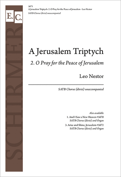 A Jerusalem Triptych: 2. O Pray for the Peace of Jerusalem image number null