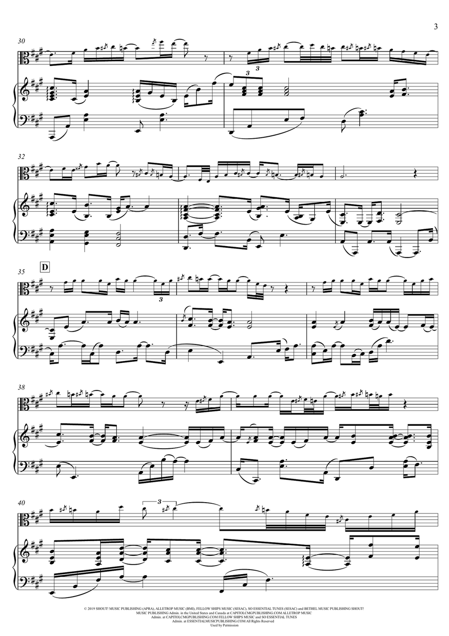 Goodness Of God Viola scores gallery preview page 3
