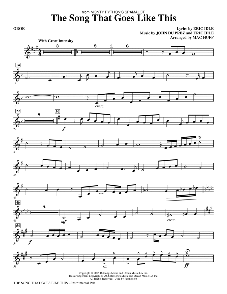 Like oboe clearance music