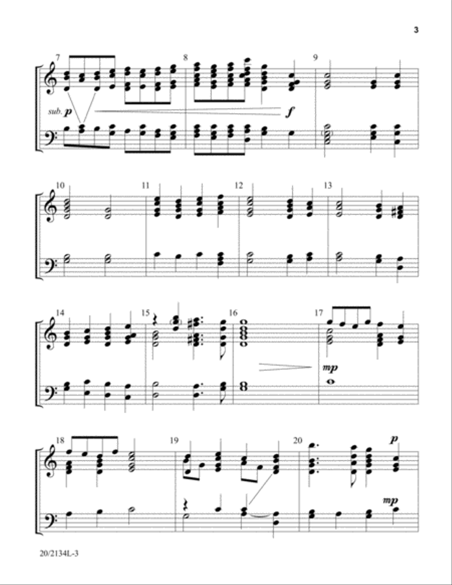 Come, Behold the Newborn King 3-Octaves scores gallery preview page 3