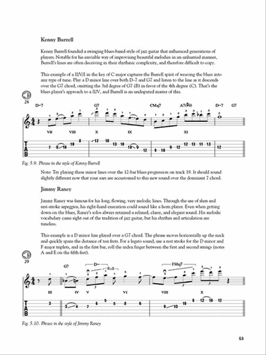 Jazz Improvisation for Guitar Electric Guitar scores gallery preview page 5